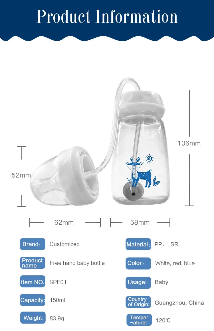 HANDS FREE BABY FEEDING BOTTLE -150ml