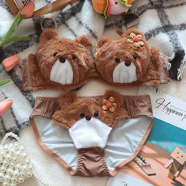 Bear bra set - bra & underwear set imported