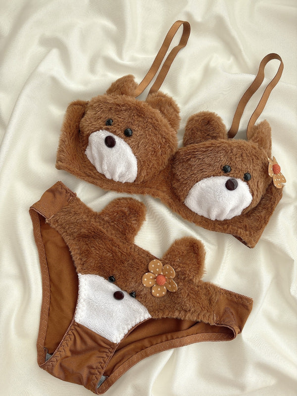 Bear bra set - bra & underwear set imported