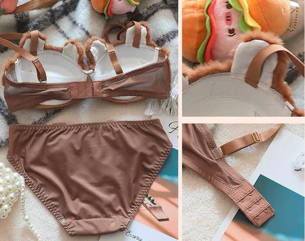 Bear bra set - bra & underwear set imported