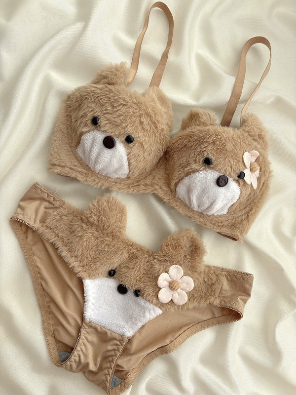 Bear bra set - bra & underwear set imported