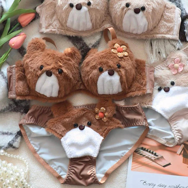 Bear bra set - bra & underwear set imported